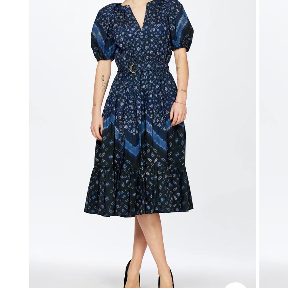 Esti Ultramarine belted dress